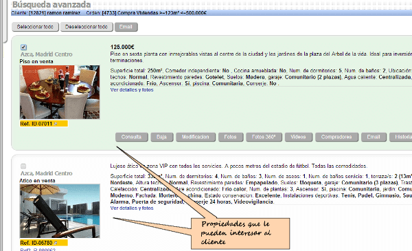 Cruces automáticos de órdenes y propiedades