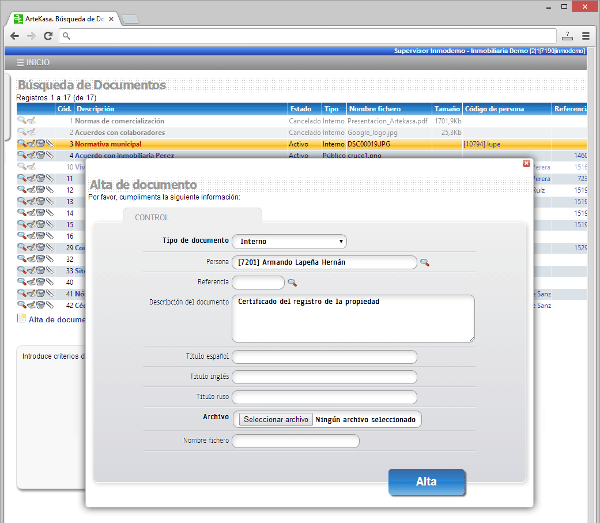 Gestión de documentos